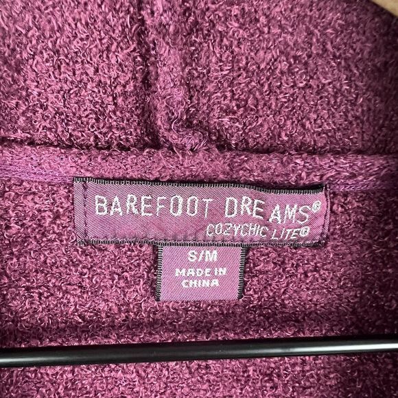 Barefoot Dreams Womens Maroon‎ Red Cozychic Lite Long Cardigan Small - Picture 4 of 5